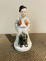 Herendi betyár fiú pulival figura