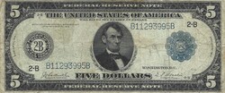 5 dollár 1914 USA Nagy méretű 1.