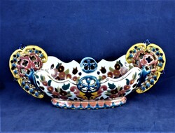 KÁPRÁZATOS, ANTIK MAJOLIKA KÍNÁLÓ, CA. 1880!!!