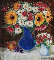 Hepp Natália: Virágok (32x30)