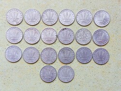 Magyarország 20 db Különböző Érme 20 Fillér 1968-1991