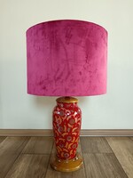 Antik Zsolnay Perzsamintás eozin lámpa