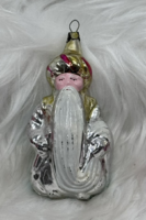 Retro  régi üveg karácsonyfadísz,mesefigura