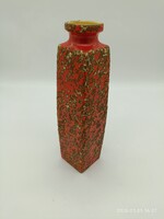 Tófej 4 szögletes váza