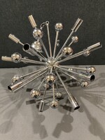 VINTAGE SZPUTNYIK KRÓMOZOTT CSILLÁR!  63cm!!!! NAGYON EXTRA!!!!