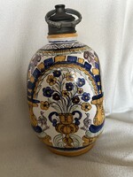 Ceramic holder, brandy bottle