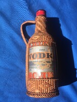 Régi fonott csehszlovák R. Jelinek Jemná vodkás üveg