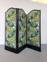 Antik paraván szecesszió art deco bútor kárpitozott fa térelválasztó 879 6374