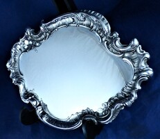 CSODÁLATOS, ANTIK EZÜST KÍNÁLÓ TÁLCA, BERLIN, CA. 1890!!!