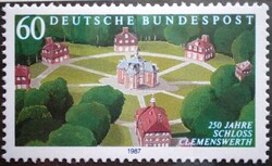 N1312 / Németország 1987 Clemenswerth-kastély bélyeg postatiszta