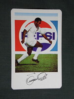 Kártyanaptár,PEPSI üdítőital,Pécs sörgyár,sörfőzde,Pelé labdarúgó focista, 1979, (1)