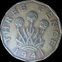United Kingdom 3 pence 1941 F