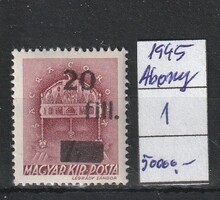 Megszállás 1944 Abony  MBK  1