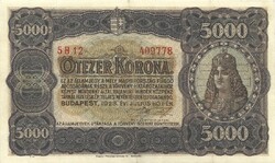 5000 korona 1923 Pénzjegynyomda 1.