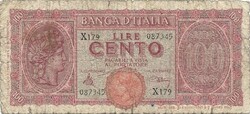 100 lire lira 1944 Introna és Urbini Olaszország 1.