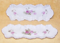 Rózsás porcelán tál 2 db