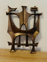 Papp Zoltàn “Katona lovakkal “bronz fali szobra