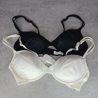 Papillon fekete-fehér push-up melltartó szett, 80B