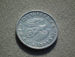 Németország, horogkeresztes birodalmi 50 Pfennig (Reichspfennig), 1940 B