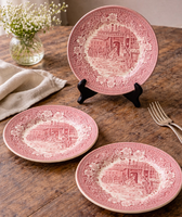 Royal Tudor angol porcelán süteményes tányérok – 3 db – Staffordshire, England