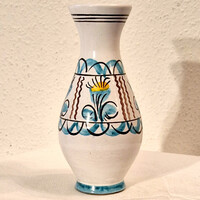 Habán mintás kerámia váza, korsó, kancsó (M=18, D=8) (41.)