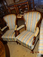 ANTIK NEO BAROKK BIEDERMEIER FOTEL KAROS SZÉK PÁR !!!