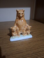 Bodrogkeresztúri kerámia maci / medve család.