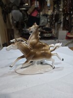 Régi német porcelán ló figura
