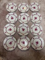 Herendi Apponyi mintás süteményes tànyérok 1930