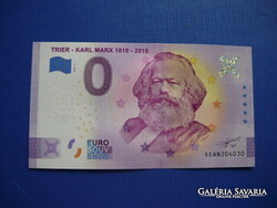 NÉMETORSZÁG 0 EURO 2022 TRIER MARX 100.ÉVFORDULÓ! RITKA EMLÉK PAPÍRPÉNZ! UNC