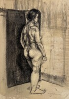Zsuzsánna Tábori (1954- ) nude model in the studio, 1974 /invoice included/