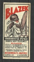 1920.- 1 db - számolócédula - BLAZEK önborotva penge