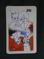 Kártyanaptár,Orosháza ÁFÉSZ,vendéglátás,presszó,étterem,cukrászda,grafikai,1980, (1)
