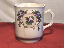 Régi ibolyás bögre