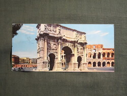 Képeslap,Olaszország,Róma,Constantinus-diadalív látkép,részlet,1970-