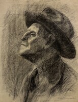 P. Kuczora Elizabeth (1930-1985) the old man with the hat /bill included/