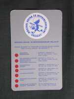 Kártyanaptár,MAGÉV műszaki anyag és gépkereskedelmi vállalat,Budapest,1980, (1)