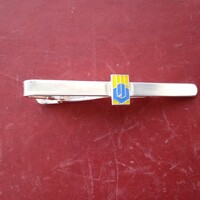 Paksi Atomerőmű Rt. ezüst nyakkendő rögzítő , 6,4 gramm , új , a '80-as évekből   .