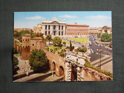 Képeslap,Olaszország,Róma,Lateráni Szent János-bazilika,városi látkép,részlet,1970-