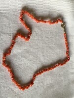 KORALL-régi apró "chips"ekből fűzött nyaklánc