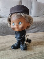 Retro gumi kéményseprő figura
