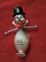 Gablonz üveg + filc "Úriember " Karácsonyfadísz