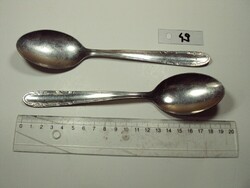 Retro evőeszköz készlet része 2 db kanál - Inox olasz gyártmány