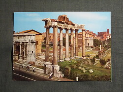 Képeslap,Olaszország,Róma,Foro Romano,Szabadtéri múzeum látkép,részlet,1970-