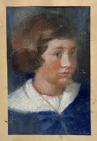 Koppány Erzsébet (1924- ) Kislány matrózblúzban, 1955 /számlát adunk hozzá/