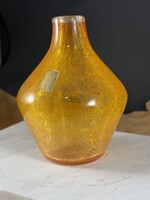 Gyönyörű Karcagi fátyol üveg RETRO VÁZA