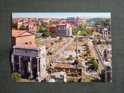 Képeslap,Olaszország,Róma,Foro Romano,Szabadtéri múzeum látkép,részlet,1970-
