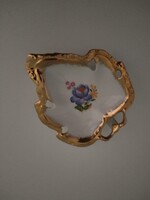 Elegáns levél alakú porcelán dísztálka / gyűrűtartó ​Eladó egy gyönyörű, dorohoi (STIPO) porcelán tá