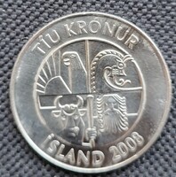 Izland 10 korona 2008 (XE94)