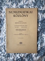 Numizmatikai Közlöny .